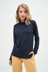 Palaidinė - golfas aukštu kaklu su merino vilna