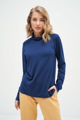 Palaidinė - golfas aukštu kaklu su merino vilna