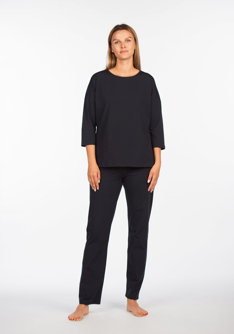 Šukuotinės medvilnės pižama