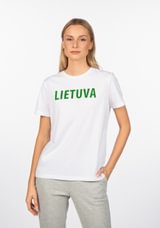 Šukuotinės medvilnės marškinėliai