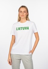 Šukuotinės medvilnės marškinėliai