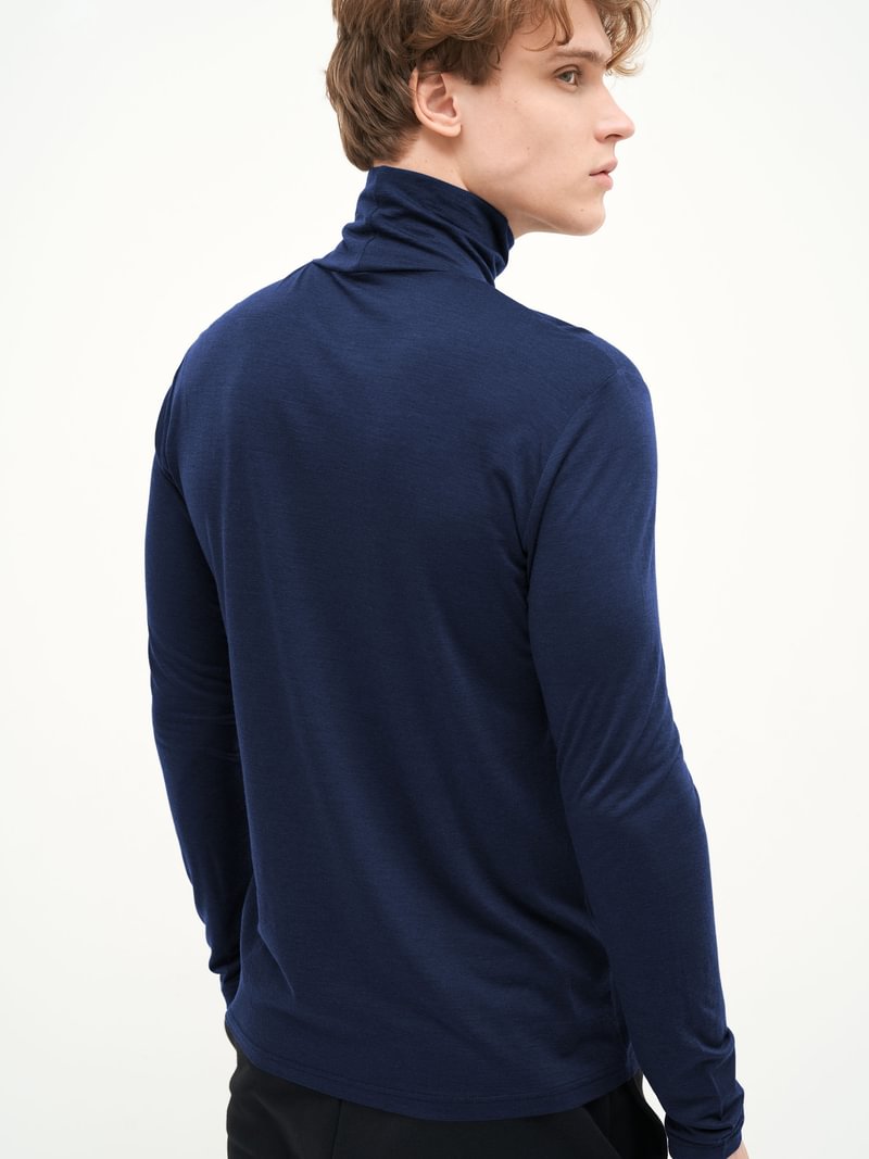 Marškinėliai - golfas su Tencel puoštu ir merino vilna