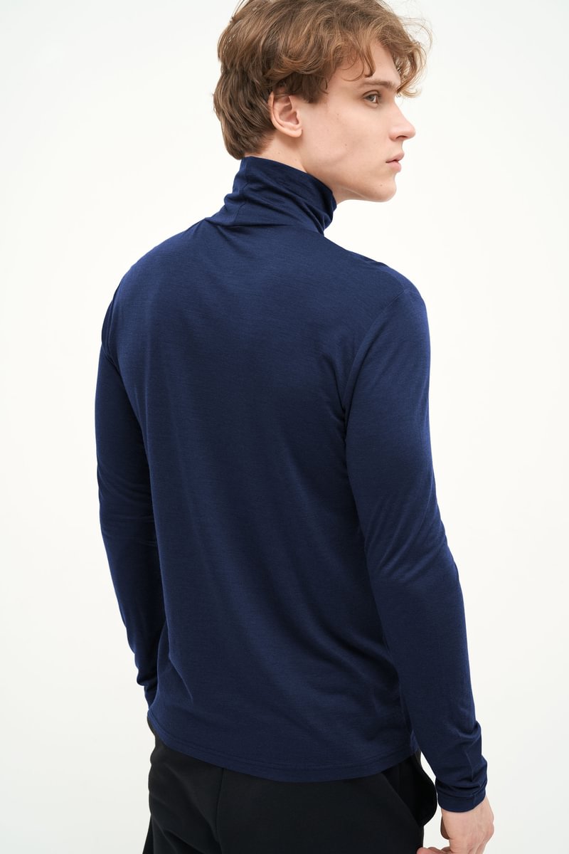 Marškinėliai - golfas su Tencel puoštu ir merino vilna
