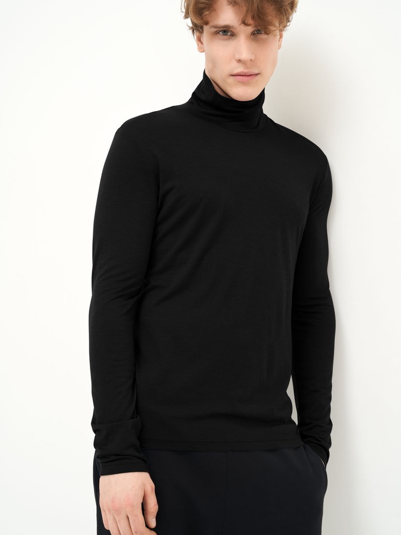Marškinėliai - golfas su Tencel puoštu ir merino vilna
