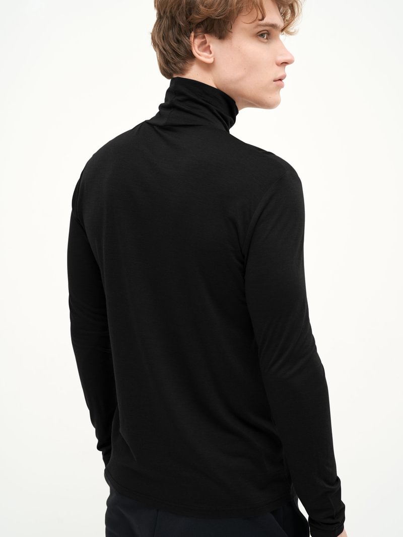 Marškinėliai - golfas su Tencel puoštu ir merino vilna