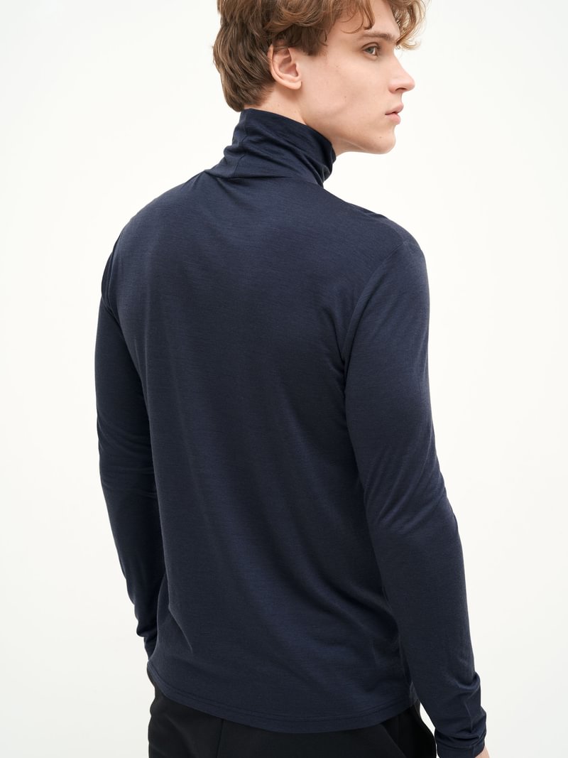 Marškinėliai - golfas su Tencel puoštu ir merino vilna