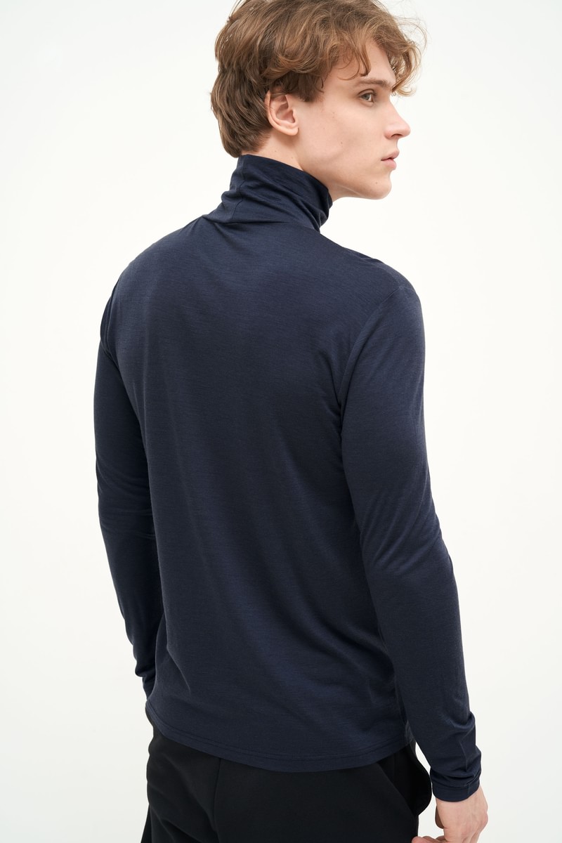 Marškinėliai - golfas su Tencel puoštu ir merino vilna