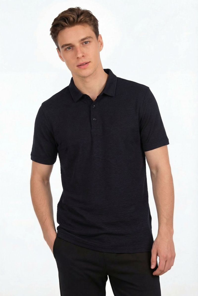 Merino vilnos marskineliai su polo apykakle