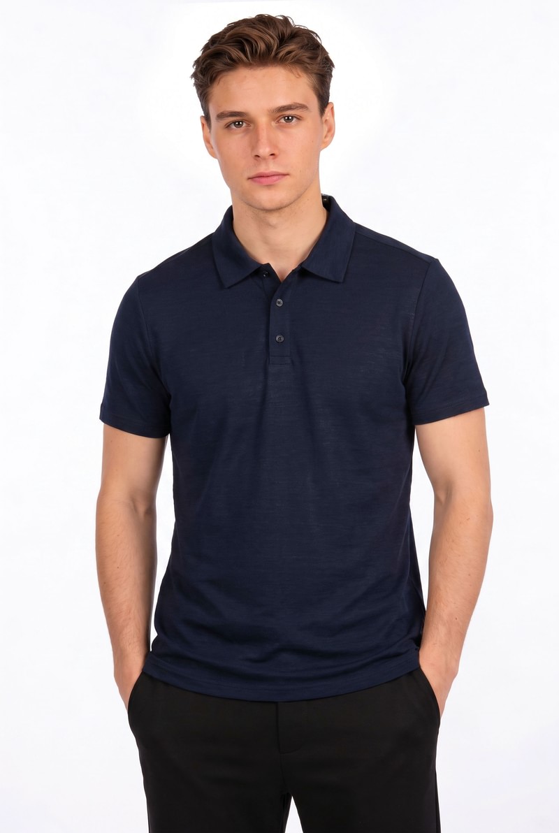 Merino vilnos polo marškinėliai