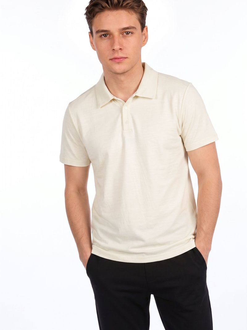 Merino vilnos polo marškinėliai