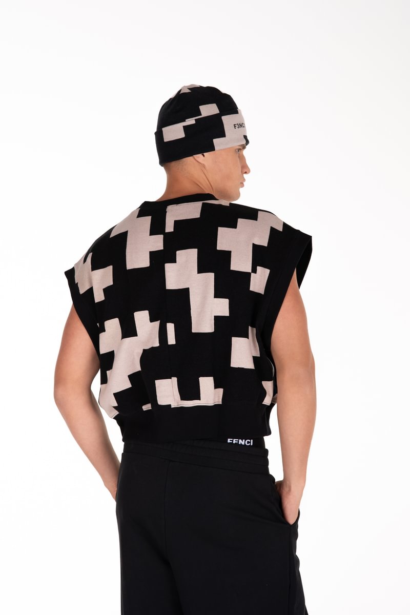 UNISEX šukuotinės medvilnės liemenė "Raimedas Latvys"