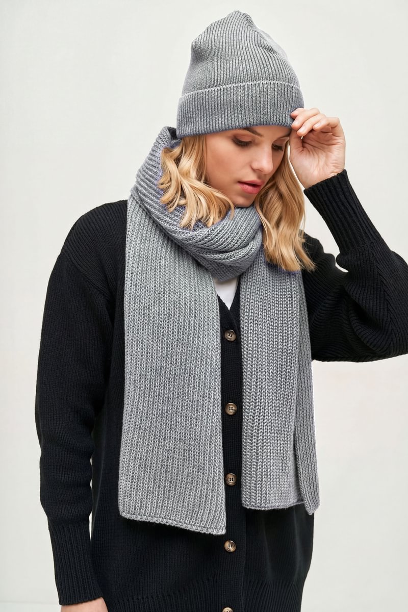 Unisex kepurė su merino vilna